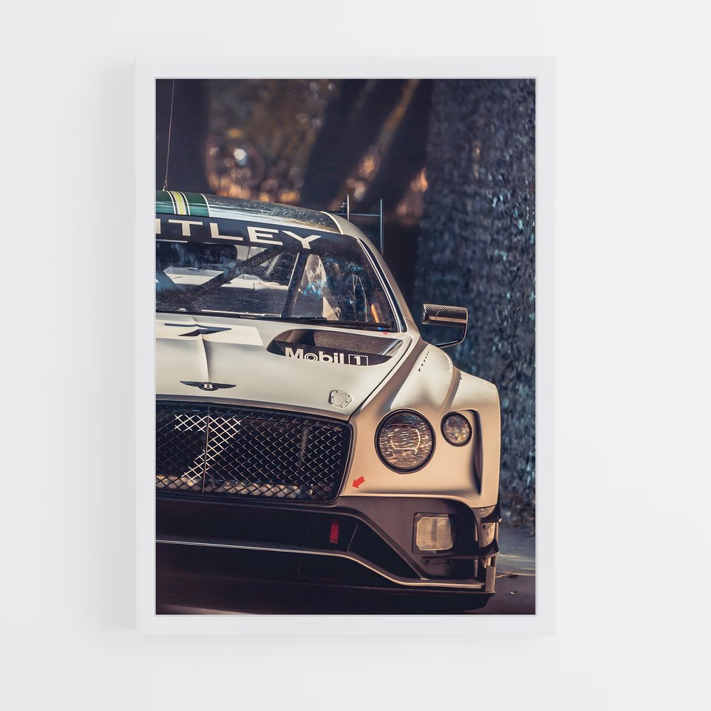 Poster Évasion Blanc – affiche Bentley (vue 3)